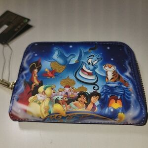 Loungefly Disney Aladdin 30th Anniversary Character Zip Around Wallet NEW